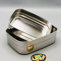1.1L Stainless Steel Dual Lunch Box - Blue