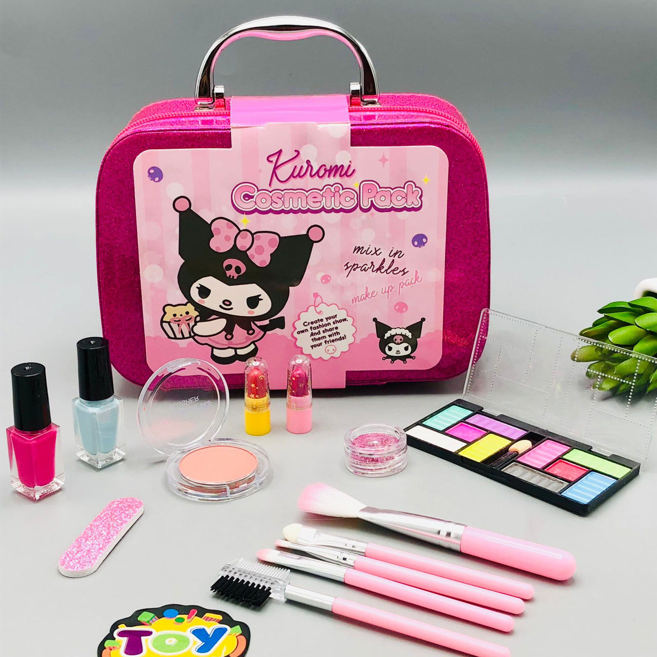 Realistic Kuromi Beauty Cosmetic Set For Girls