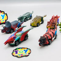Pullback Mini Dinosaur Car Team Set - 6Pcs