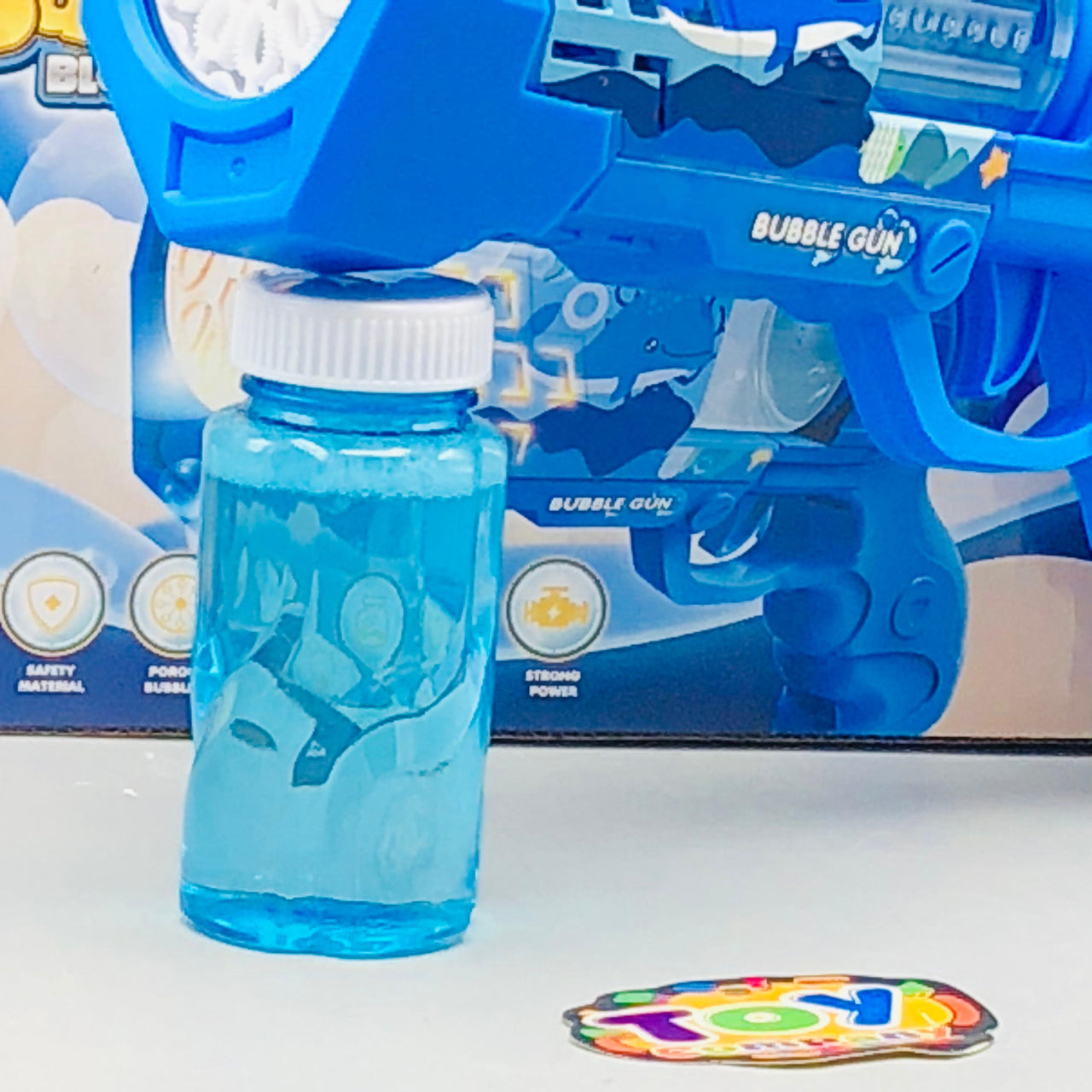 12 Holes Electric Dolphin Colorful Bubble Blaster Gun