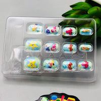 40Pcs Realistic Unicorn Cosmetic Suitcase