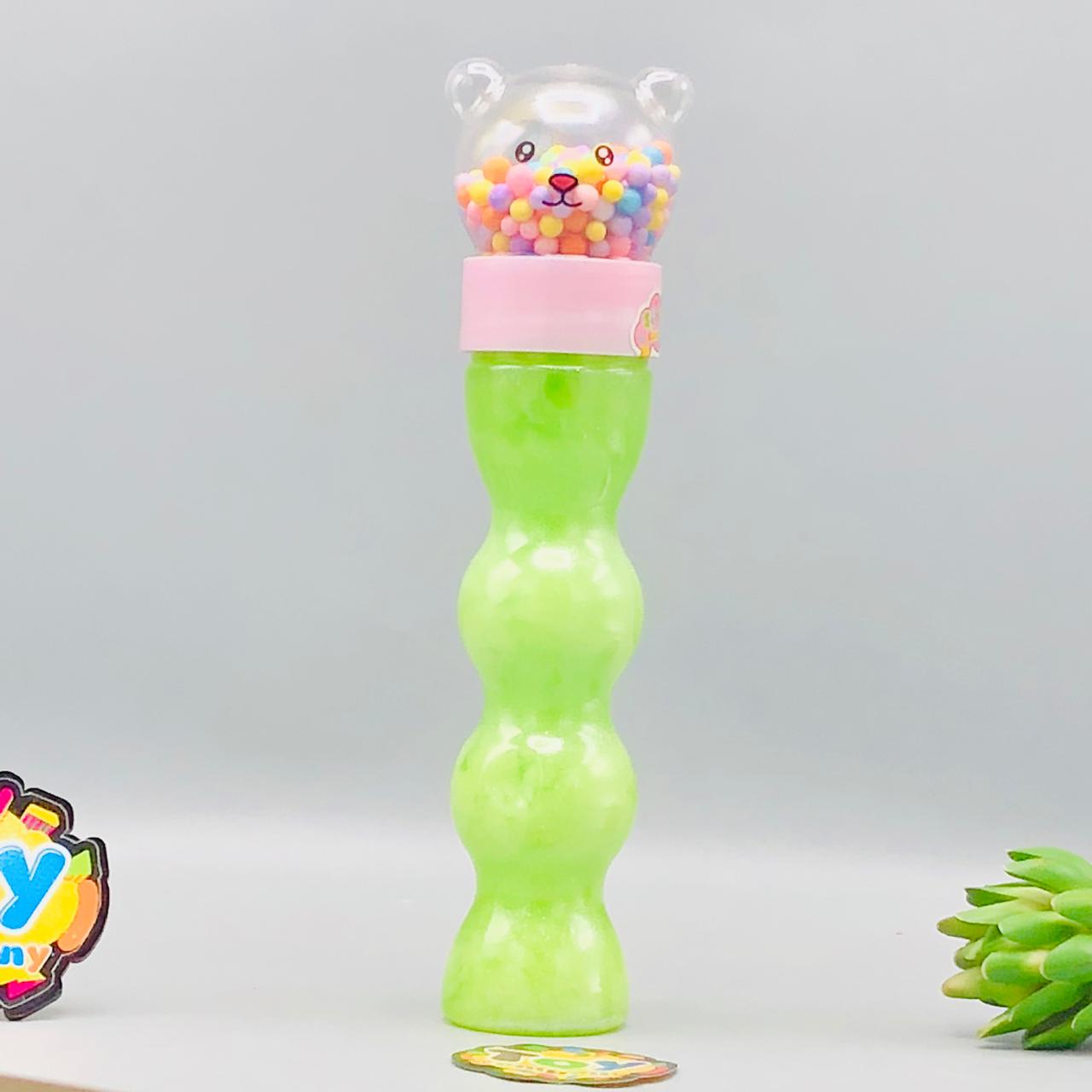 1Pc Bear Shape Snowflake Crystal Slime Mud Bottle