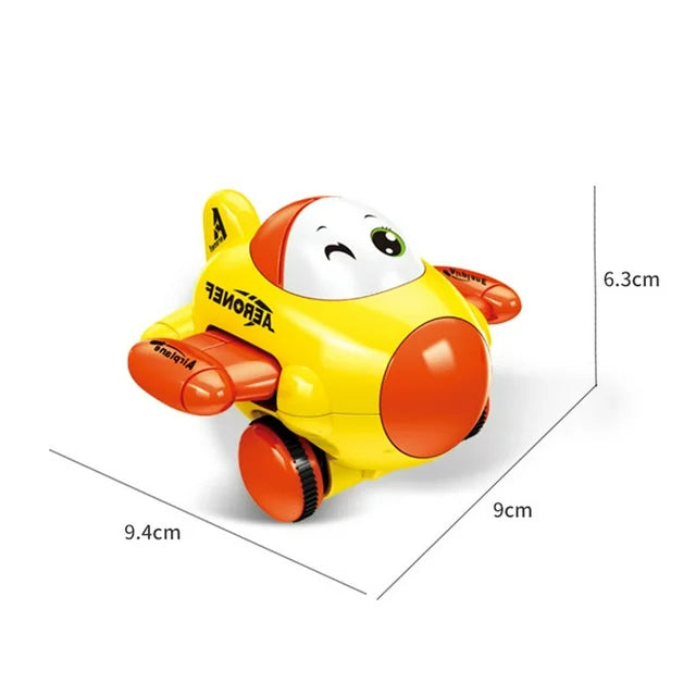 Friction Cartoon Aircraft Toy - 1Pc