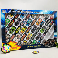 44Pcs Mini Metal Inertial Racing Cars Set