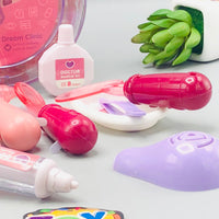 13Pcs Kids Pretend Play Doctor Kit With Acrylic Box - Pink