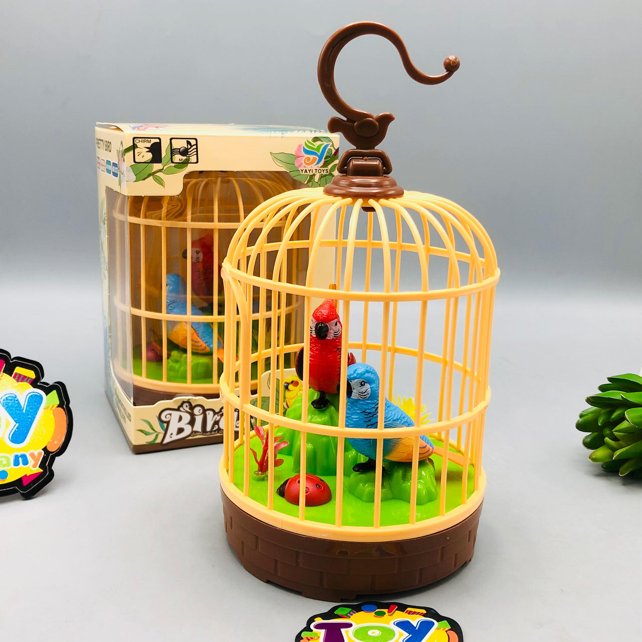 Battery Operated Kids Pretty Bird Cage With Light & Music