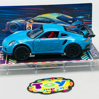 1:64 Diecast Porsche With Acrylic Display Box - Blue