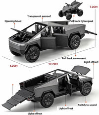 1:32 Diecast Tesla Cyber Truck With Mini Bike