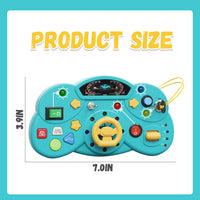 Toddlers Mini Steering Wheel With Colorful Lights