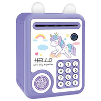 Unicorn Fingerprint & Password Unlock Piggy Bank