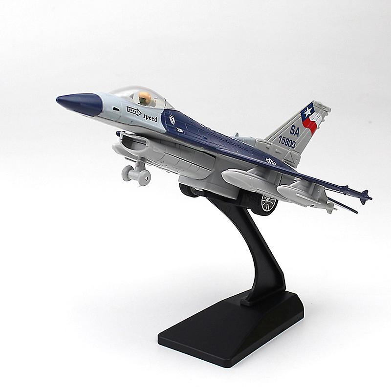 Diecast F-16 Pullback Airplane Model With Light & Sound