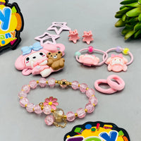 10Pcs My Melody Girls Hair Accessories Set