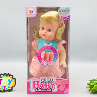 11* Inches Premium Movable Joints Doll With Feeder