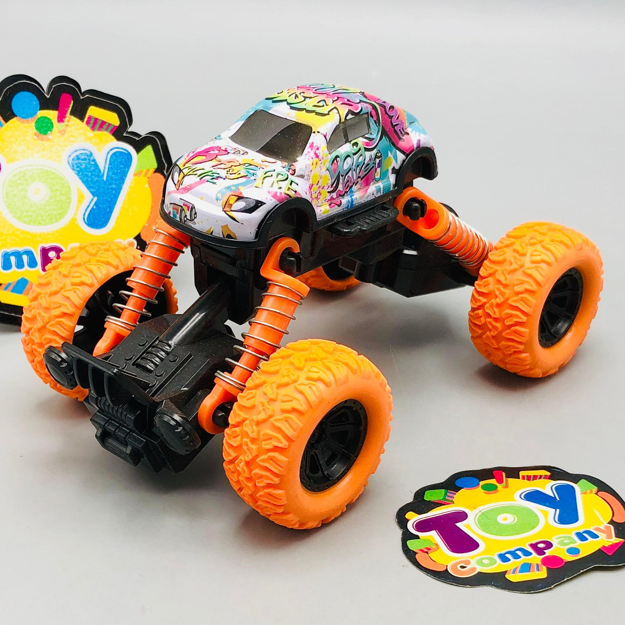 Mini Alloy Pullback Monster Off-Road Car - 1Pc