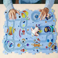 13Pcs DIY Track Electronic Car Puzzle Set