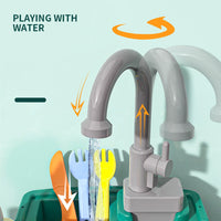 23Pcs Washing Vegetables Play Sink Table
