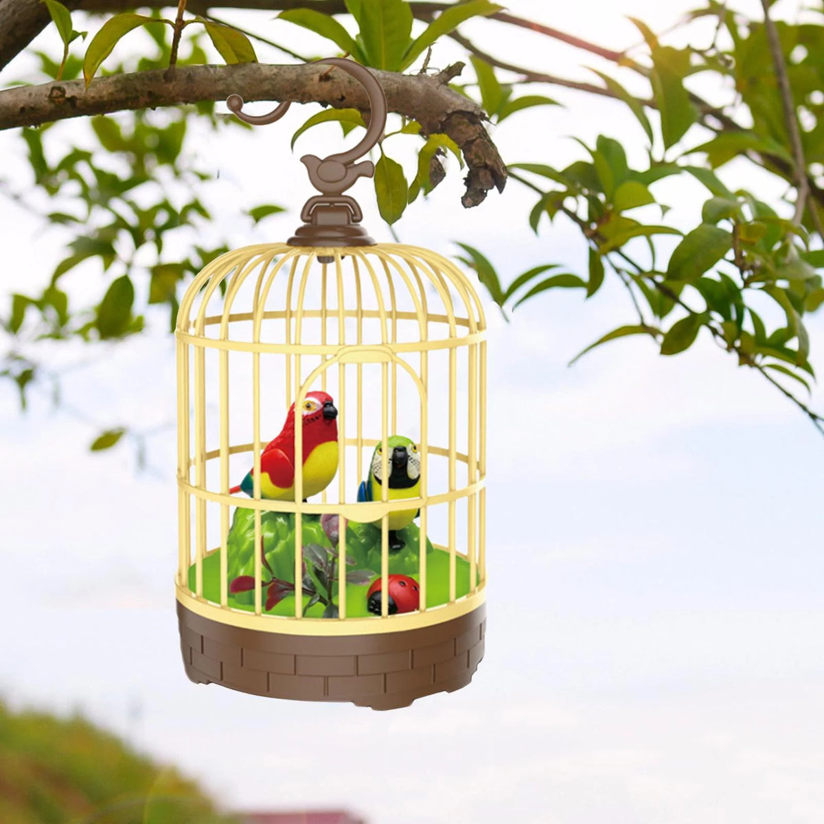 Electric Beautiful Parrot Cage With Chirping Music