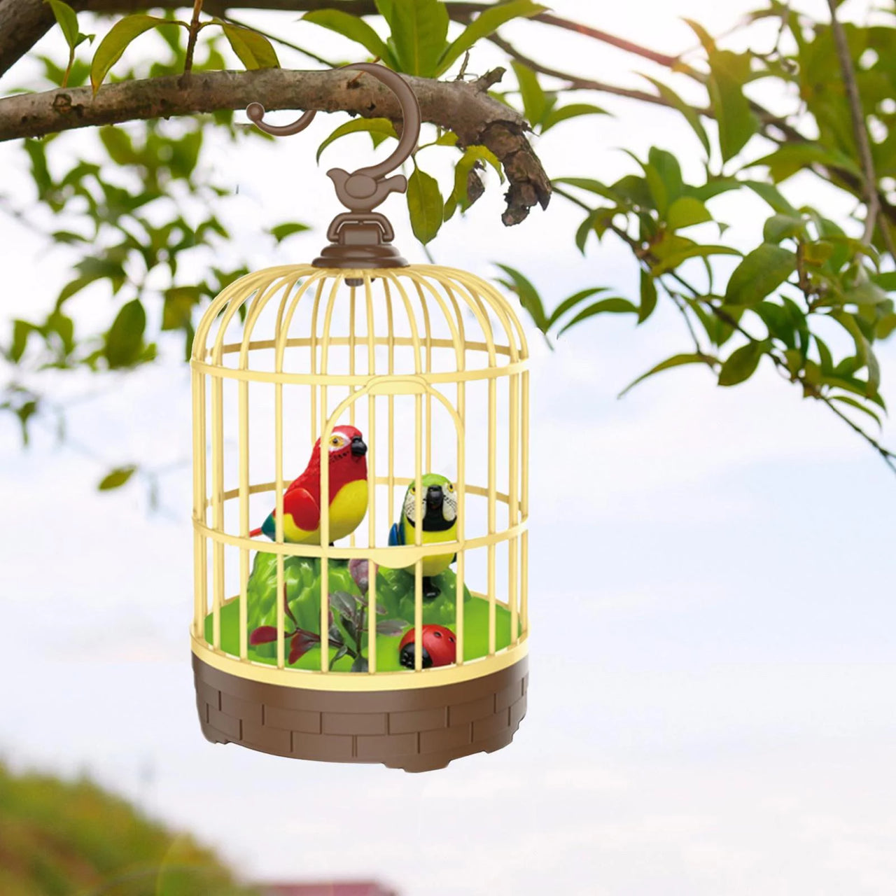 Electric Beautiful Parrot Cage With Chirping Music