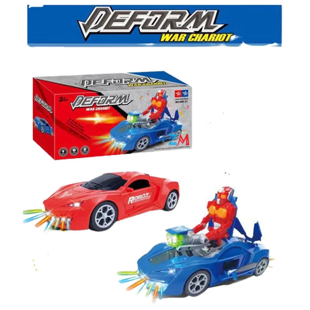 Deformation Robot Super Change Car With Lights & Music