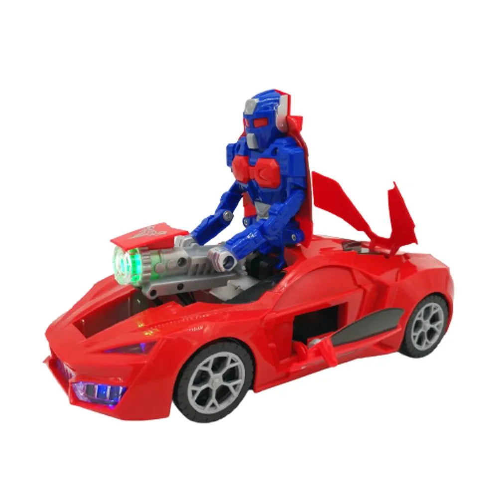 Deformation Robot Super Change Car With Lights & Music