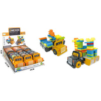 1Pc Kids Inertial Cartoon Blocks Car