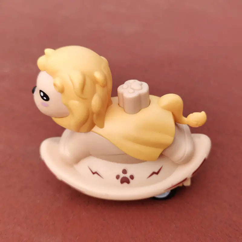 Cute Inertial Pressure Lion-Press & Go