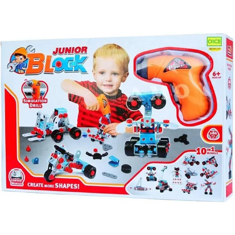 286Pcs DIY Junior Blocks With Drill