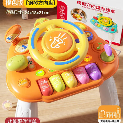 Kids Multi-functional Musical Steering Wheel Table