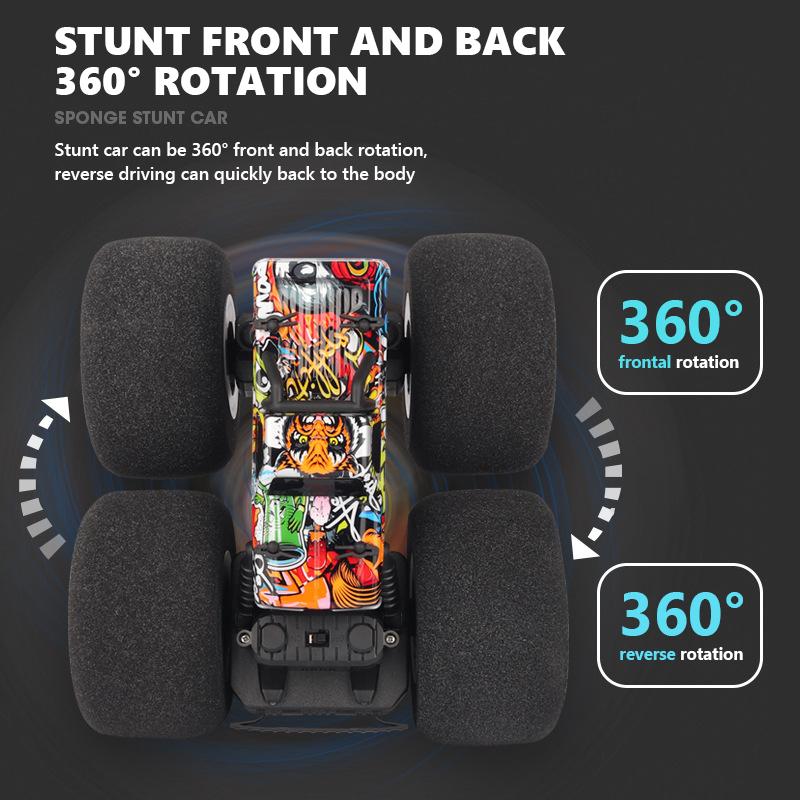2.4GHz RC Sponge Wheels Stunt Car