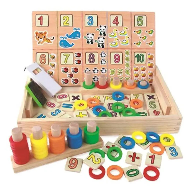 Wooden Donuts Number-Crunching Board