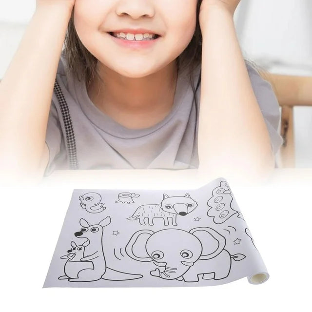 Kids Drawing Art Paper Roll Educational Tool