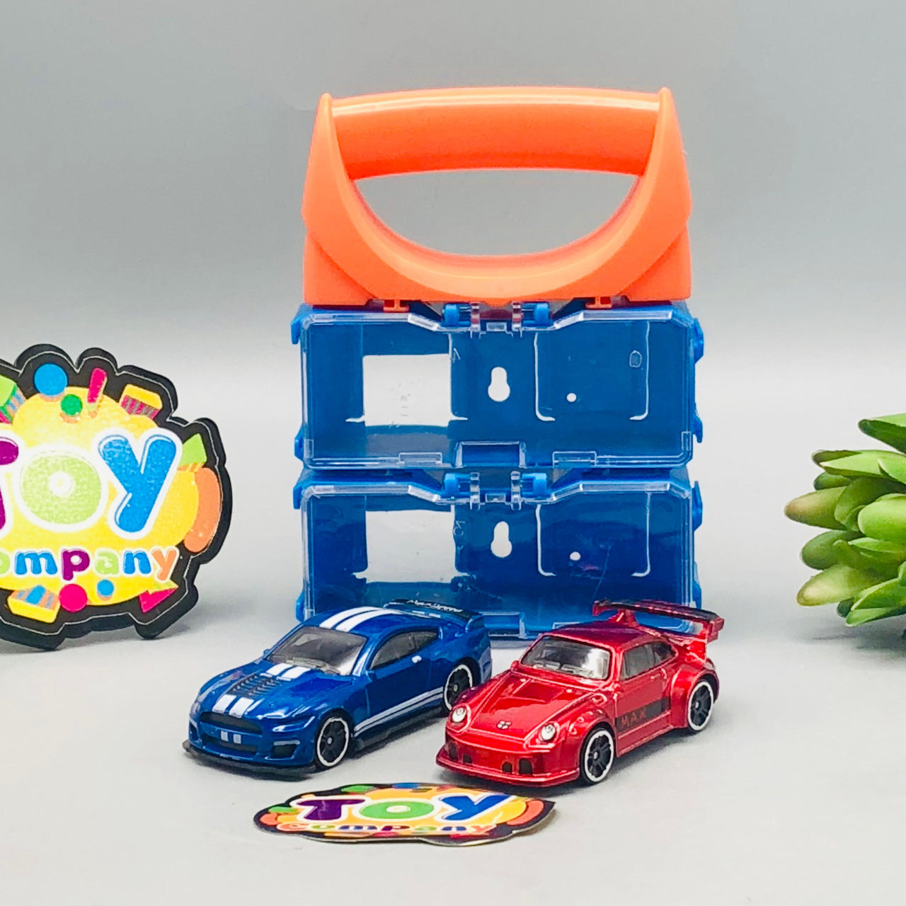 2Pcs Hot Wheel Diecast Cars With Display Racks