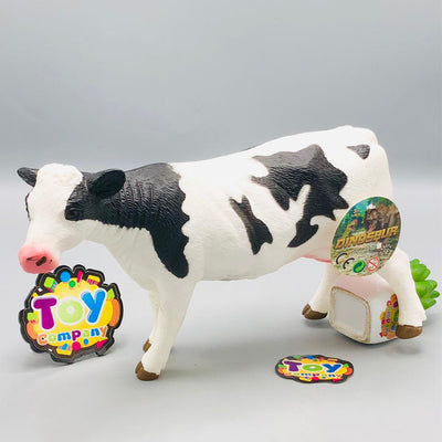 Premium Cow Animal Figure Toy - 1Pc