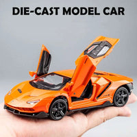 1:32 Diecast Lamborghini LP770-4 With Acrylic Display Box - Orange