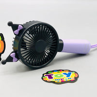 Kuromi Rechargeable Mini Handheld Fan With Strap