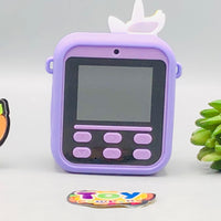 Kids Unicorn Themed Instant Print Camera With Silicon Case