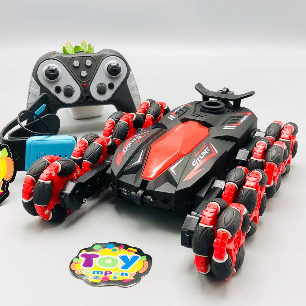 2.4GHz Remote & Watch Control 8 Wheels Stunt Spray Car