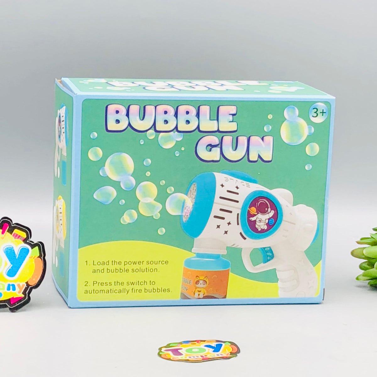 10 Holes Electric Unicorn Colorful Bubble Gun