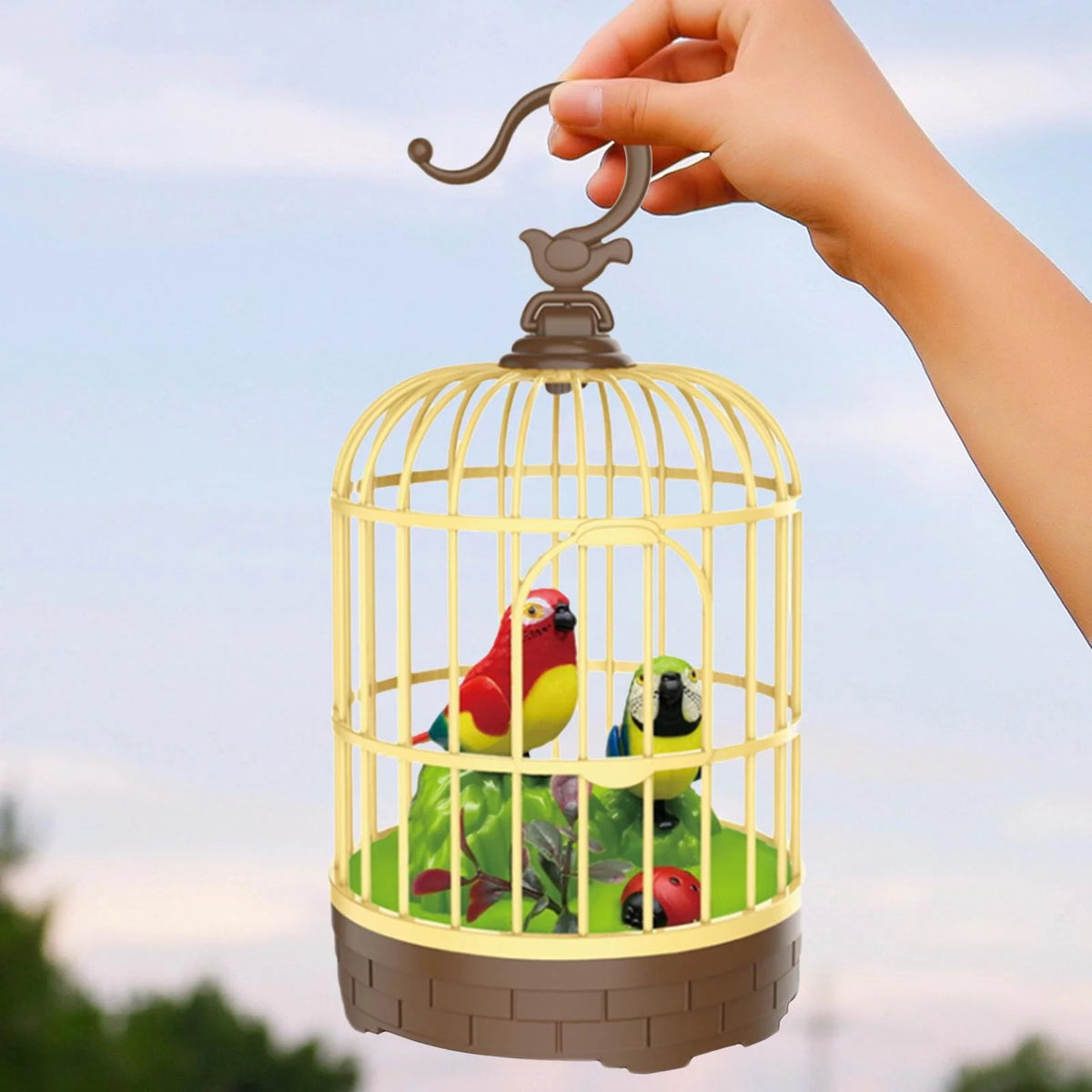 Electric Beautiful Parrot Cage With Chirping Music