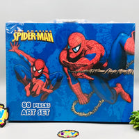 88Pcs Premium Spiderman Themed Kids Painting Kit Briefcase