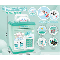 Cinnamorall Themed Fingerprint & Swipe Card Unlock Piggy Bank