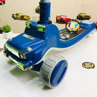 Mercedes Adjustable Height Kids Scooter With Light & Music - Blue