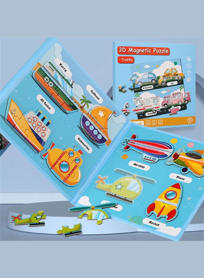 3D Magnetic Puzzle Book-Assortment