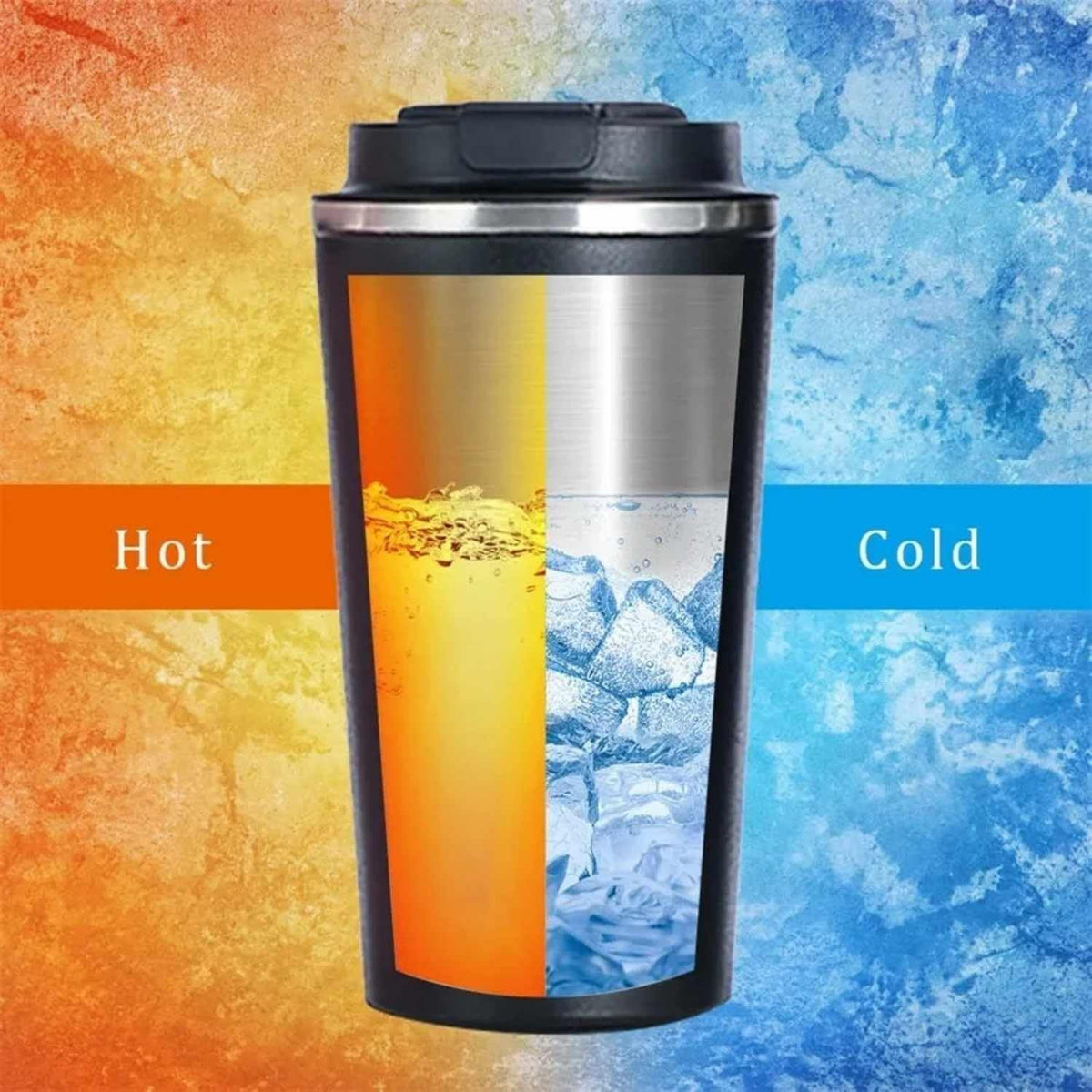 510ml Stainless Steel Vacuum Coffee Mug Temperature Display