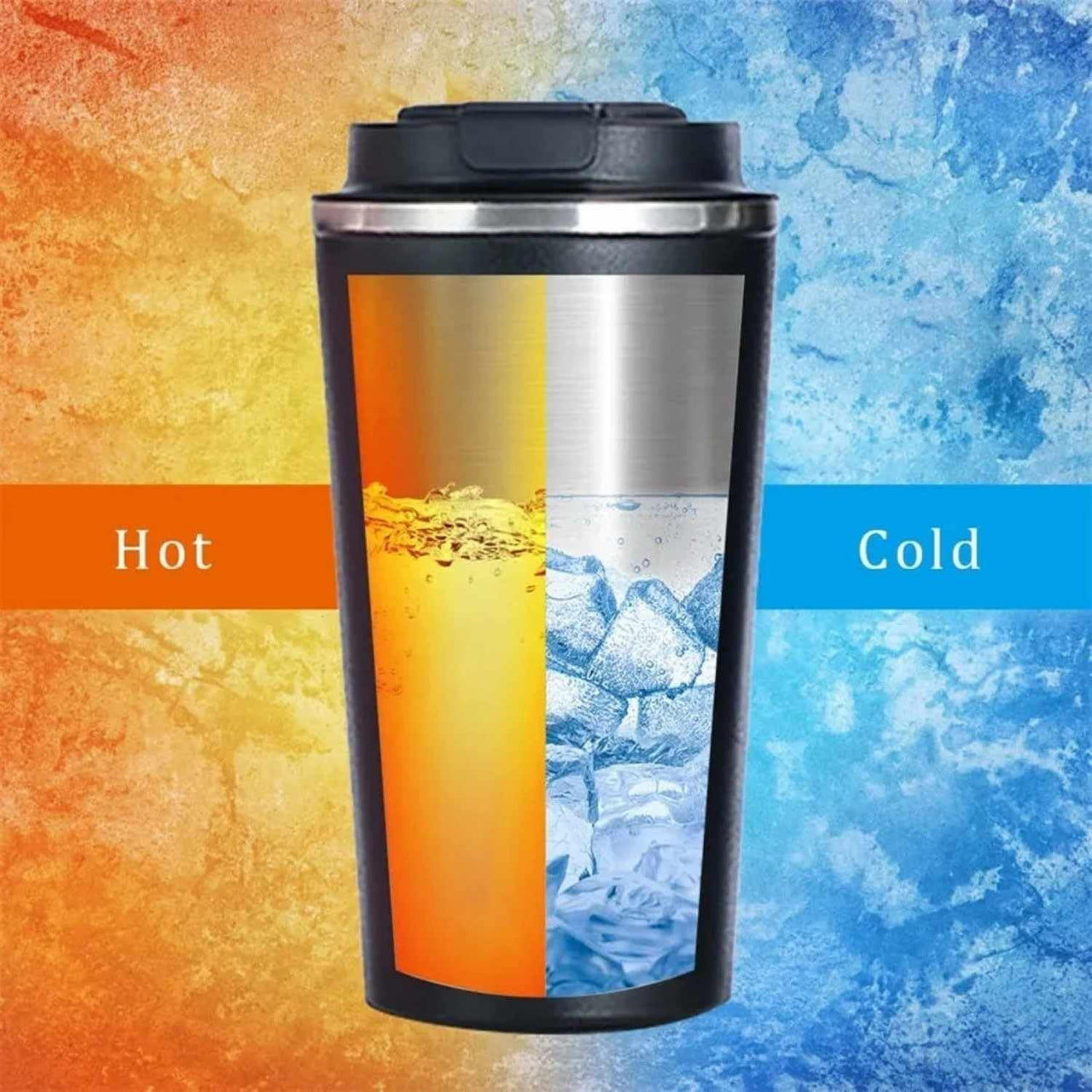 510ml Stainless Steel Vacuum Coffee Mug Temperature Display