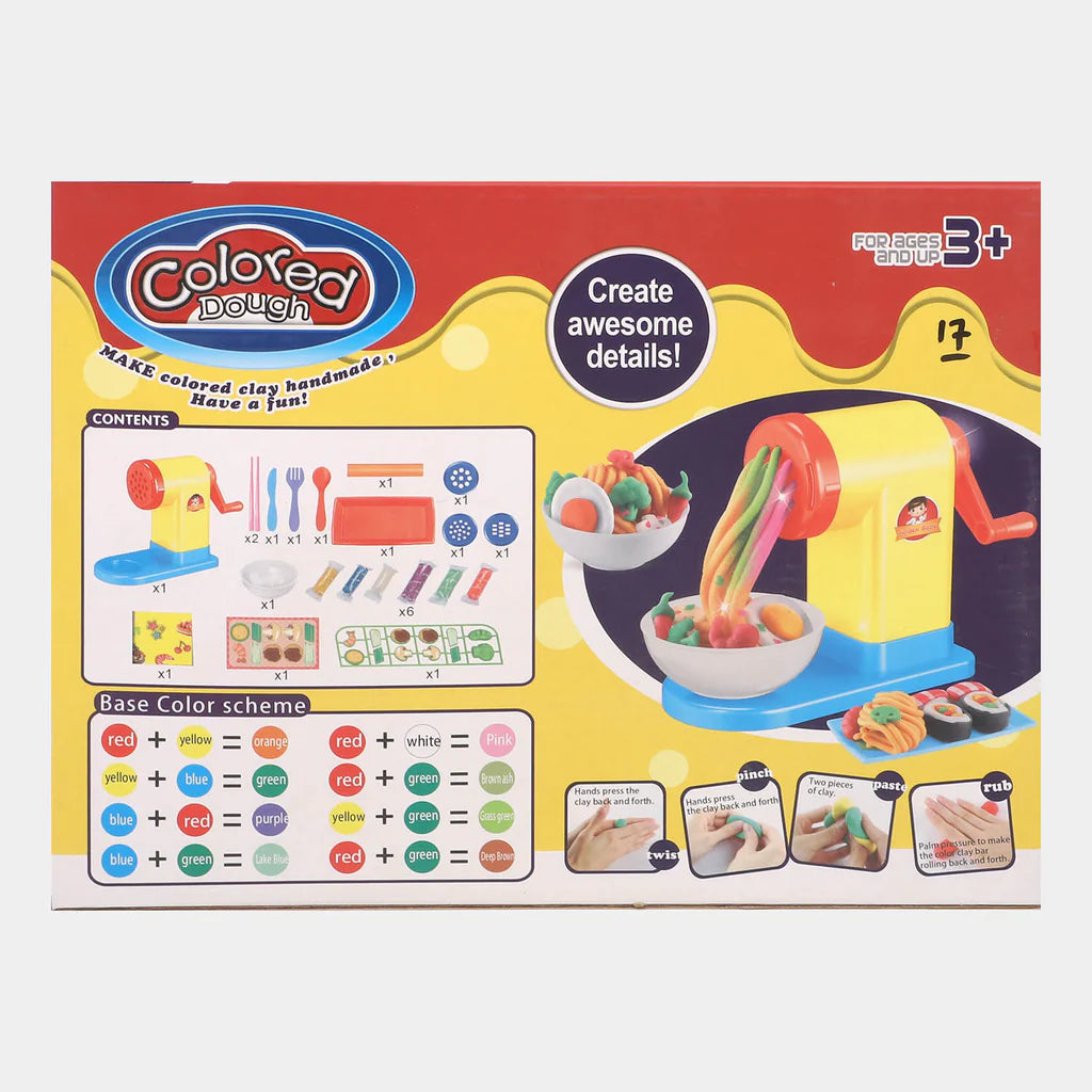 21Pcs DIY Manual Colored Clay Noodle Maker Machine