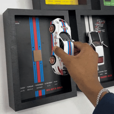 1:32 Diecast Porsche 911 GT3 RSR Model 3D Photo Frame