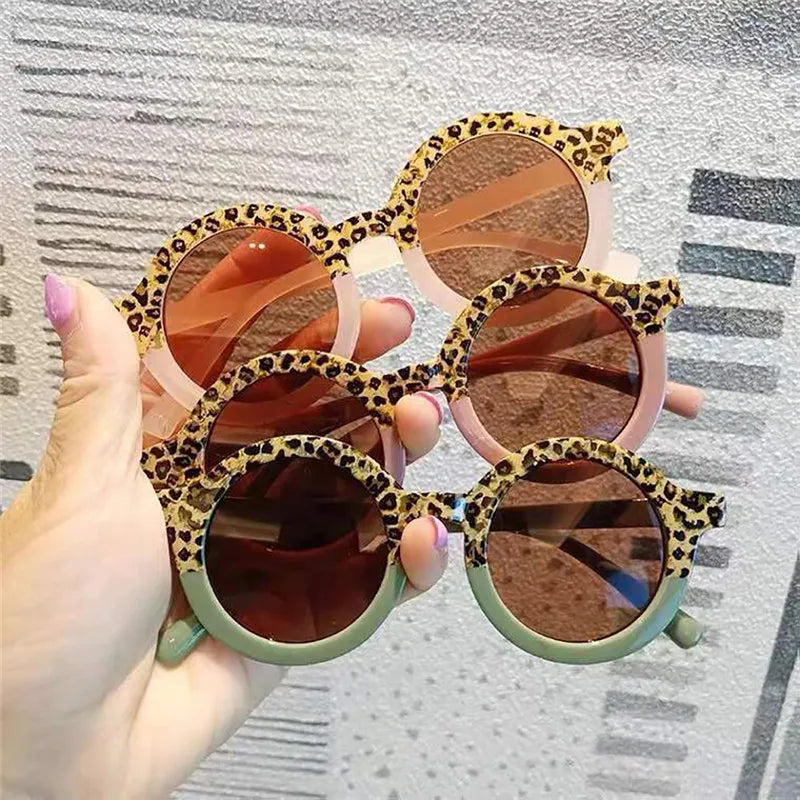Kids Stylish Leopard Design Sunglasses