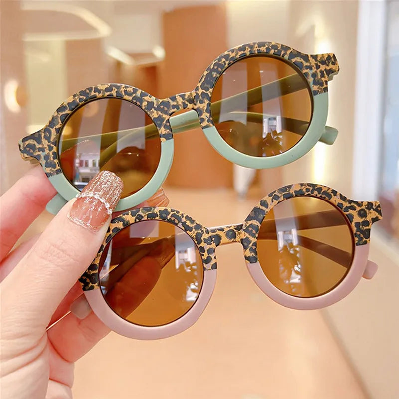 Kids Stylish Leopard Design Sunglasses