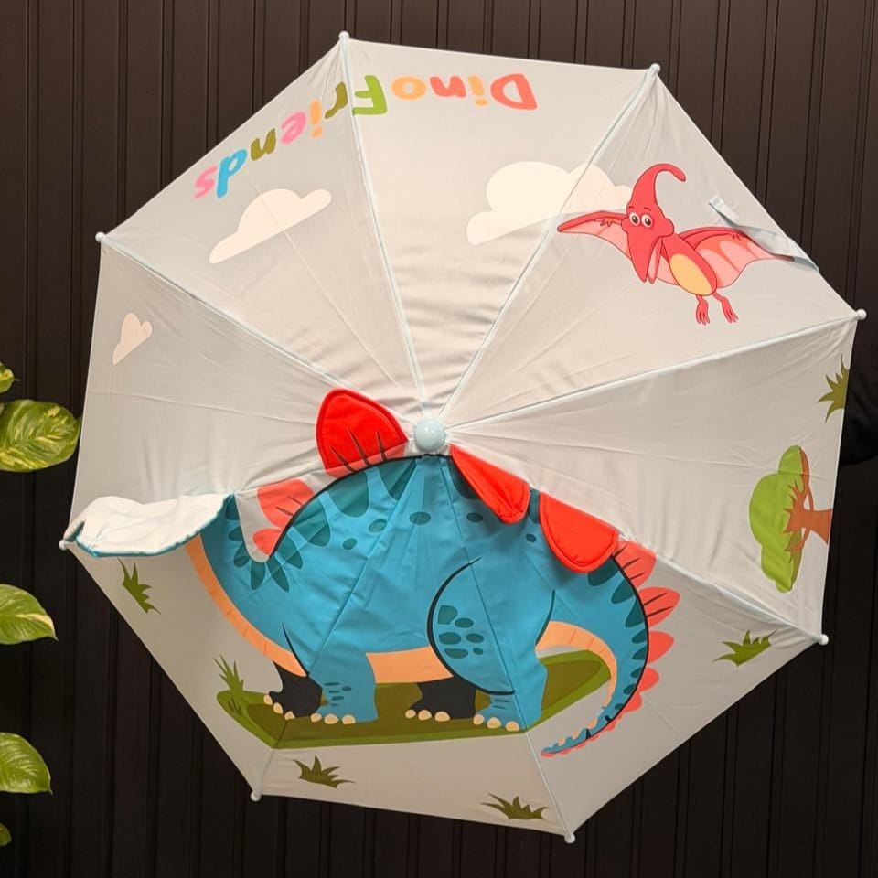 Kids 3D Dinosaur Themed Umbrella